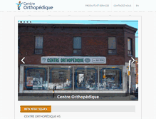 Tablet Screenshot of centreorthopedique.com